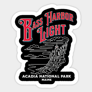 Bass Harbor Light Sticker